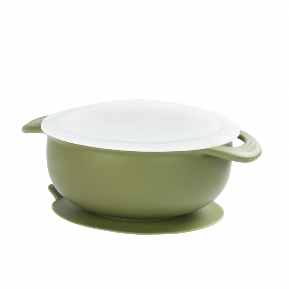 Salabim Silikon bolle med sugekopp - Olive
